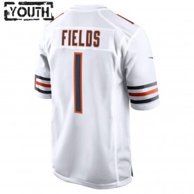 Lasten Chicago Bears NFL Pelipaita Justin Fields 1 Nike Valkoinen 2021 NFL Draft